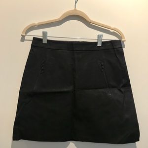 NWT Zara Faux Leather Skirt